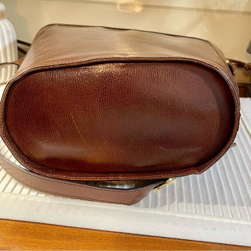 Fendi Ultra Rare Vintage all Leather Bucket Bag, One of a Kind! 40+yrs Old - Picture 8 of 17